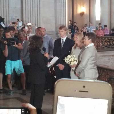 Kristin Perry and Sandra Stier getting married in San Francisco City Hall